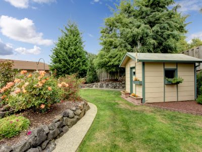 Perfect Back Yard With Garden