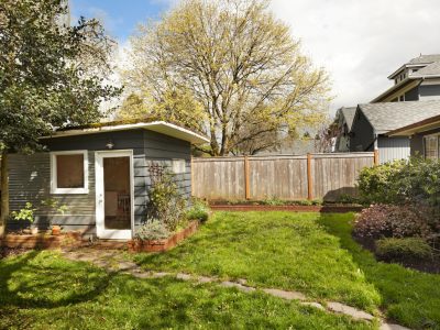 Cute Little Garden Shed In Back Yard