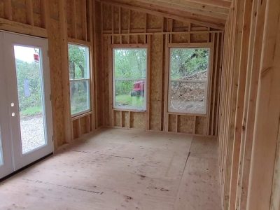 Wood Storage Shed Building