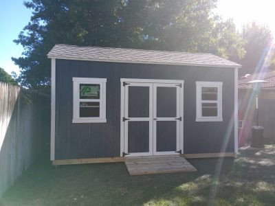 Wooden Shed Building Project